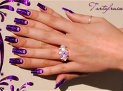Pose foil intégrale violet Nail