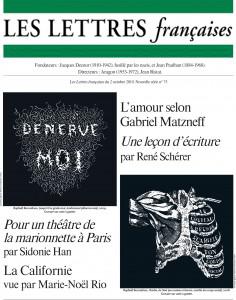 N°76-Les Lettres Françaises du 2 octobre 2010