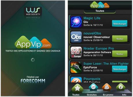 Application officielle AppVip dispo sur l’App Store