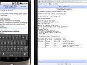 version Google Docs pour Android, iPhone iPad.
