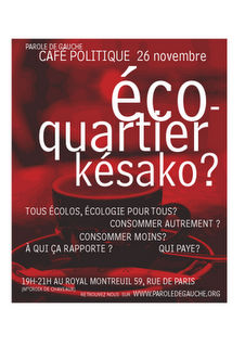 café politique du 26 novembre 19H-21H AU ROYAL MONTREUIL 59, RUE DE PARIS