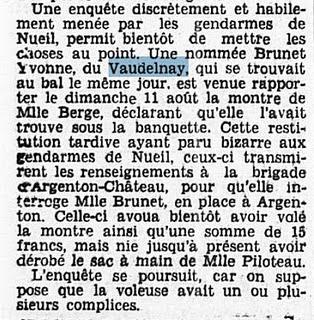 Vu dans L'OUEST ECLAIR 