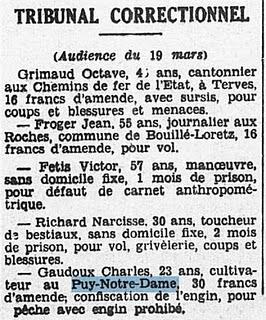 Vu dans L'OUEST ECLAIR 