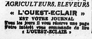 Vu dans L'OUEST ECLAIR 
