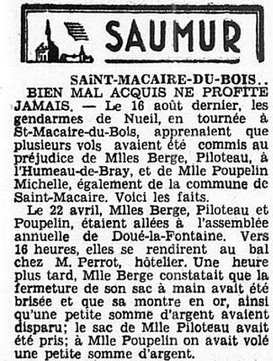 Vu dans L'OUEST ECLAIR 