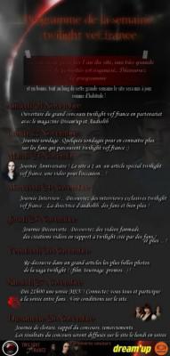 Programme de la semaine twilight vef france !