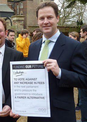 Nick Clegg tuition fees pledge