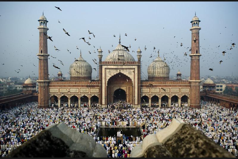 Mercredi 17 novembre, ils étaient des milliers à s’être rassemblés pour prier à la Mosquée de Jama Masjid à New Delhi, en Inde à l’occasion de la fête de l'Aïd-al-Adha. 