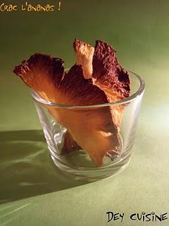 Chips d'ananas à l'arôme coco