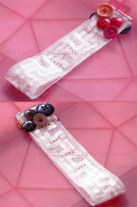 Marque-page récupération en tissu