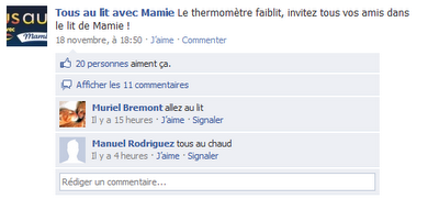 Tous au lit avec Mamie .... Nova !