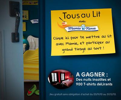 Tous au lit avec Mamie .... Nova !