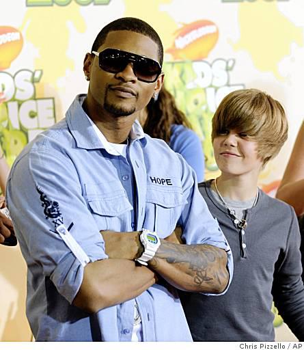 Usher et Justin Bieber