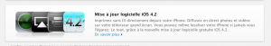 Mise à jour IOS 4.2 en ligne aujourd’hui.