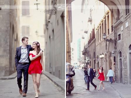 Lia & Rob {Engagement session à Florence}