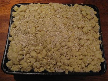 Crumble de boudins blancs aux pommes