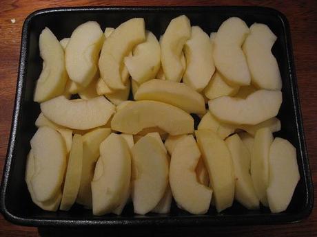 Crumble de boudins blancs aux pommes