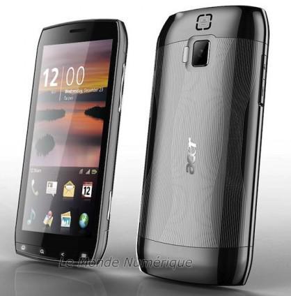 Nouveau smartphone 4,8 pouces sous Android chez Acer début 2011