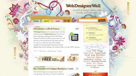 Websedignerwall blog sur le CMS WordPress