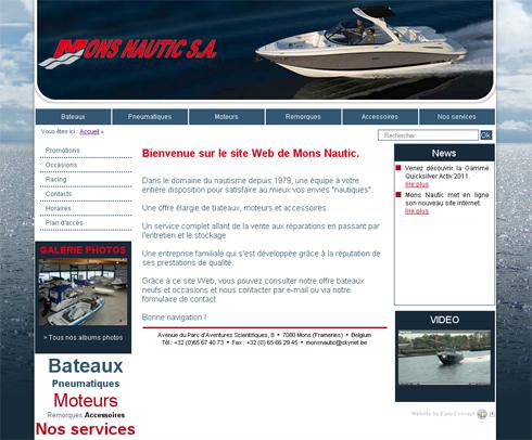 Mise en ligne du nouveau site de Mons Nautic