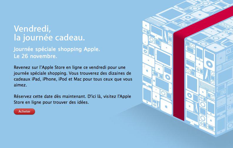 Black Friday : Rendez-vous vendredi sur l’Apple Store