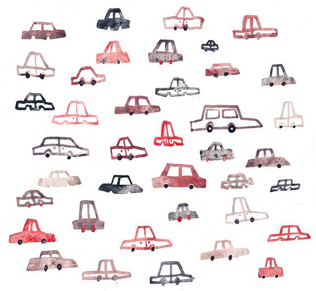 quand les autos piétinent le dimanche soir sur la voie express.