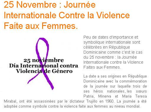 journée  internationale contre la violence faite aux femmes