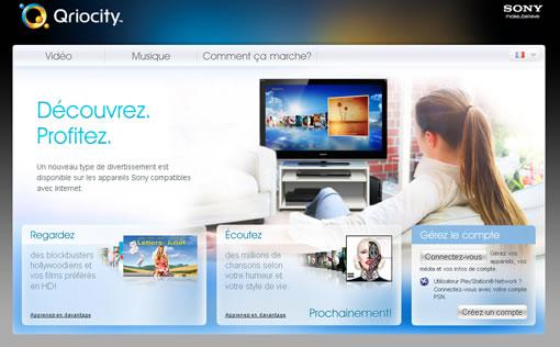 Sony lance sa boutique VOD Qriocity