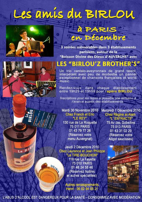 Les Birlou'Z BroZers en concert à Paris