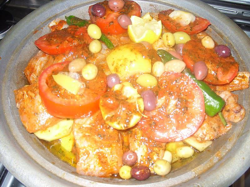 Daurade marocaine en tajine et ses légumes ensoleillés