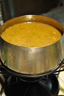 Bouillon à l'ail rôti (pour fondue de viandes et gibiers)