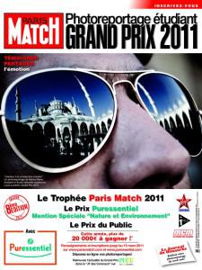 Edition 2011 du Grand Prix Paris Match du Photoreportage Etudiant.