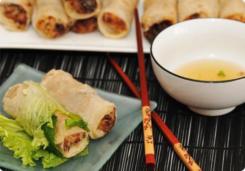 Nems au porc et aux crevettes