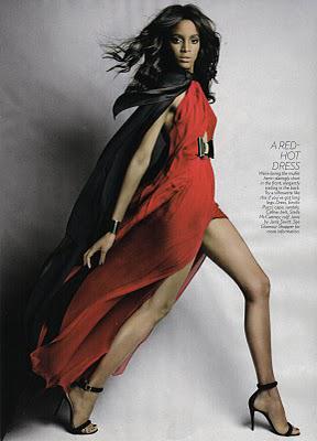 Sedene Blake dans Glamour US (déc 2010)