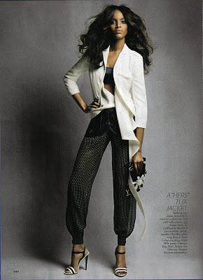 Sedene Blake dans Glamour US (déc 2010)