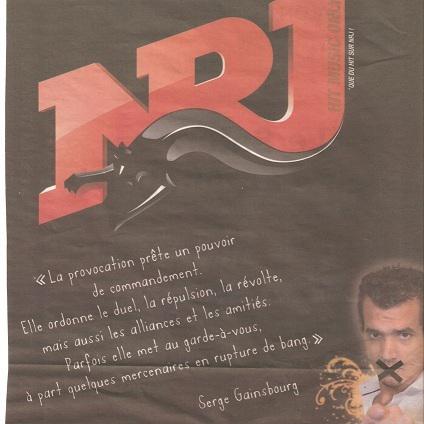 Le lourd d'NRJ se prend pour Gainsbourg