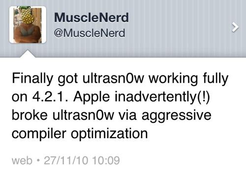 Ultrasn0w arrive, pour l’iOS 4.1 et 4.2.x