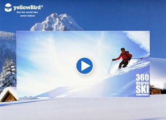 Magnifique vidéo 360° de ski