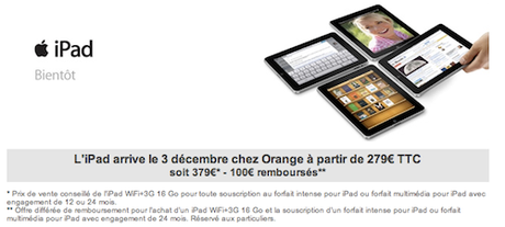 iPad 3G : les offres opérateurs pour la fin d’année !