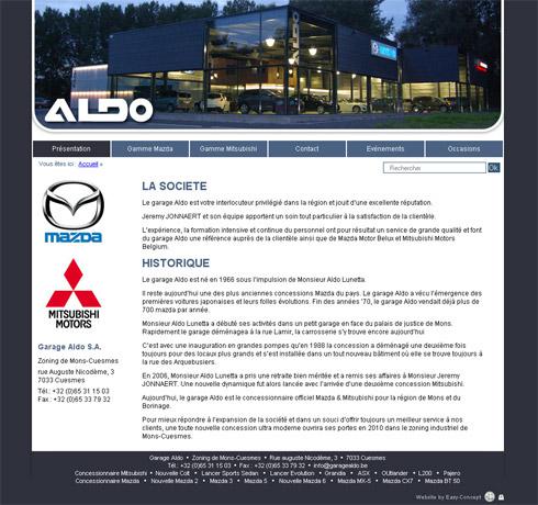 Mise en ligne du nouveau site Internet du garage Aldo