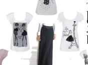 Tee-shirts imprimés jupe longue noire