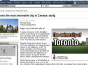 FAIL Publicitaire Come study Toronto most miserable city Canada
