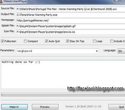 [Logiciel] Convertir une Vidéo en un fichier exe : MakeInstatPlayer