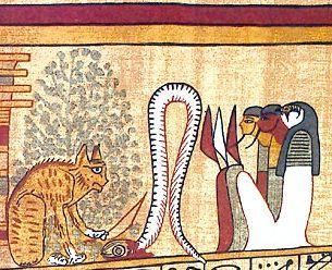 Chat d'Héliopolis - Papyrus d'Ani