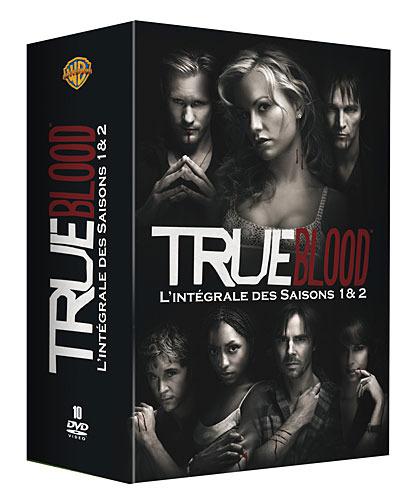 Les coffrets DVD de la saison 1 et 2 de True Blood d'Alan ball