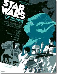 Des affiches de Star Wars et de Superhéros