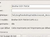 Tutorial installer imprimante Brother DCP-750CW sous ubuntu