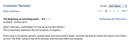Critique du nouvel album The Beginning, des Black Eyed Peas. Je...