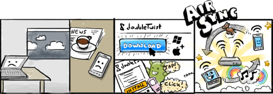 doubleTwist apporte la synchronisation iTunes via le réseau sans fil sur vos smartphones Android