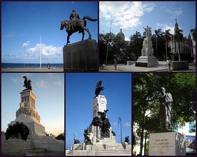 Des héros à cheval, de Bolivar à pied et d'un célèbre rêveur